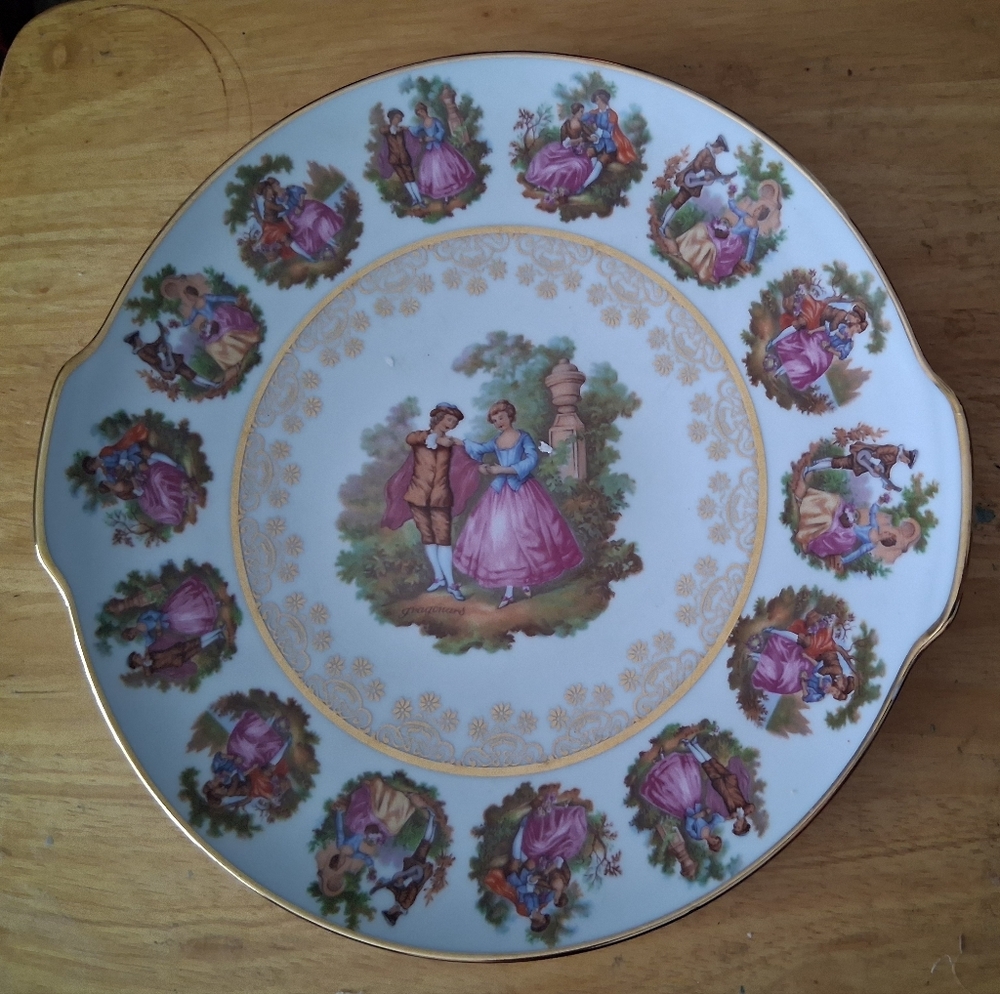 Gloria fine Bayreuth Bavari porcelain round  platter
